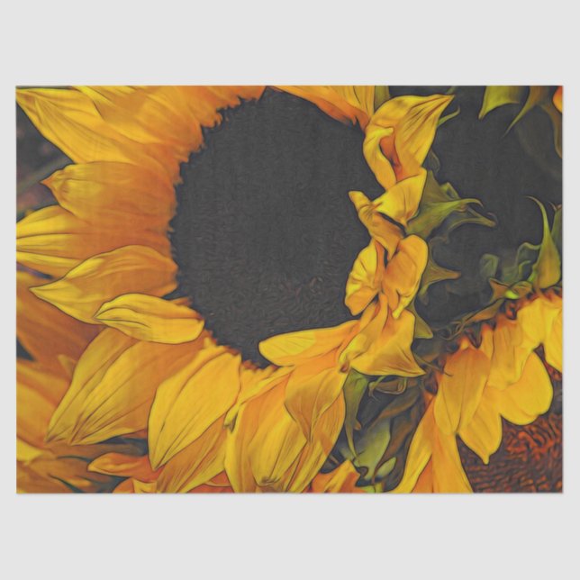 Papel De Seda Girasoles (Anverso)