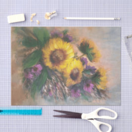 Papel De Seda Girasoles