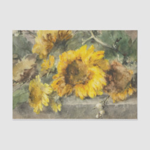 Papel De Seda girasoles a la orilla de Margaretha Roosenboom