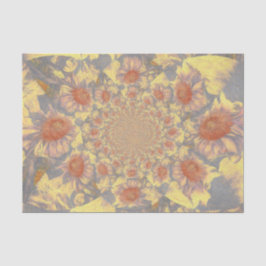 Papel De Seda Girasoles Amarillo Arte Abstracto Diseño Decoupage
