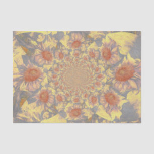 Papel De Seda Girasoles Amarillo Arte Abstracto Diseño Decoupage