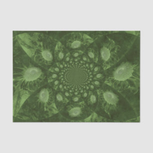 Papel De Seda Girasoles Arte Floral Verde Abstracto Decoupage