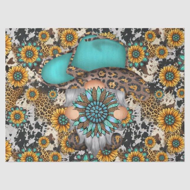 Papel De Seda Girasoles Campestres (Anverso)