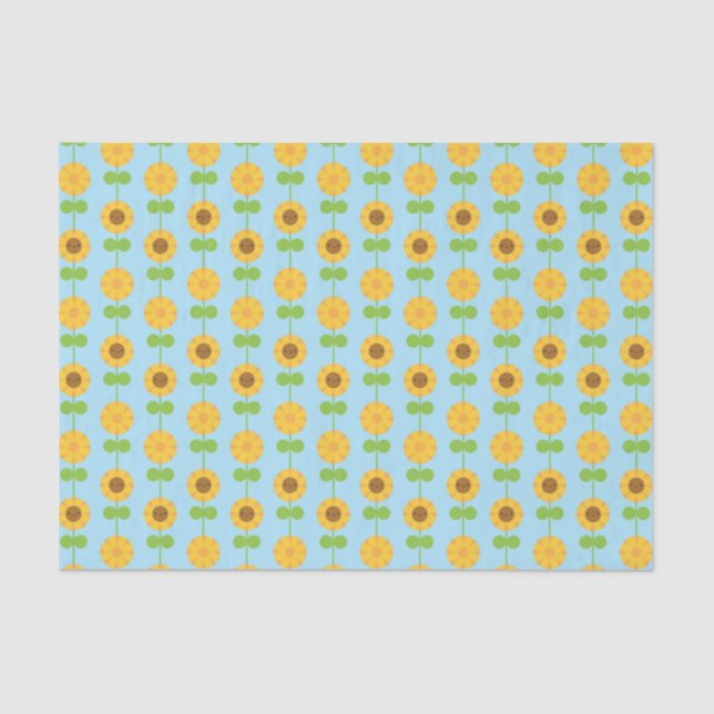 Papel De Seda Girasoles de Kawaii (Anverso)