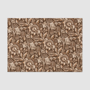Papel De Seda Girasoles de William Morris, marrón y beige