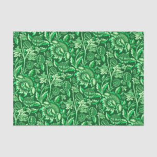 Papel De Seda Girasoles de William Morris, verde esmeralda