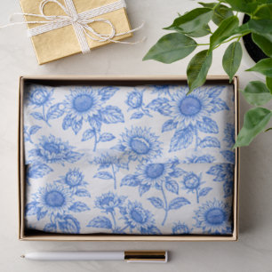 Papel De Seda Girasoles elegantes de Toile du Jouy - Botánico Az
