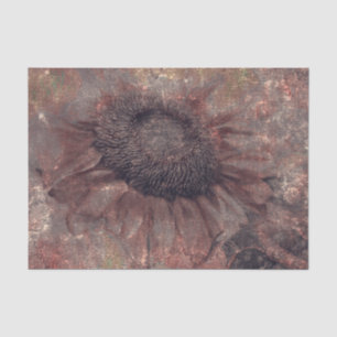 Papel De Seda Girasoles Gigantes decoupage de textura marrón vin