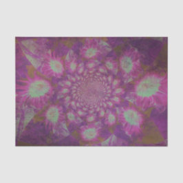 Papel De Seda Girasoles Púrpura Pastel Arte Abstracto Decoupage
