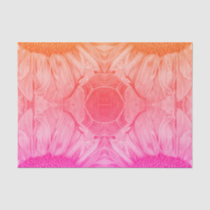 Papel De Seda Girasoles Rosa Antiguo Floral Victoriano Antiguo
