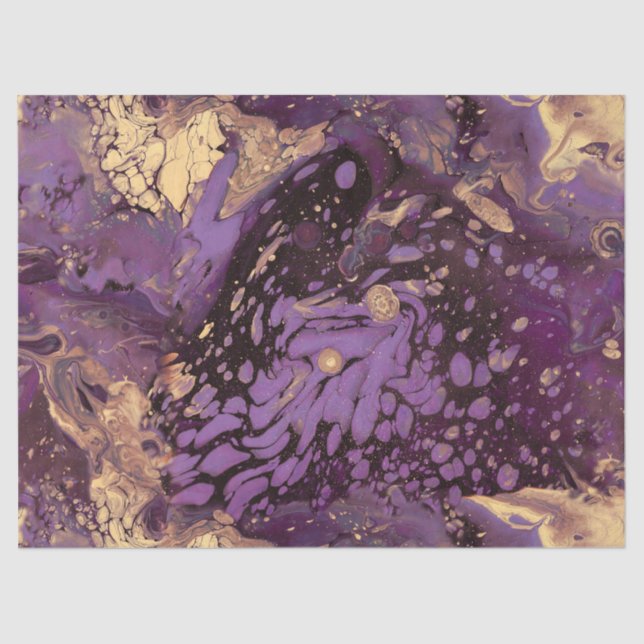 Papel De Seda giratoria de tinta dorada iris: (Anverso)