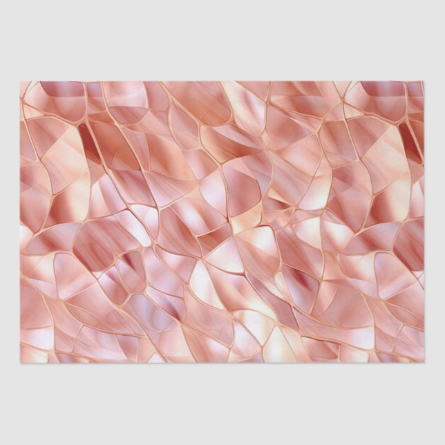 Papel De Seda Girly Glam Pink Rose Gold (Anverso)