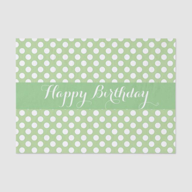 Papel De Seda Girly Large Polka Dot (Anverso)