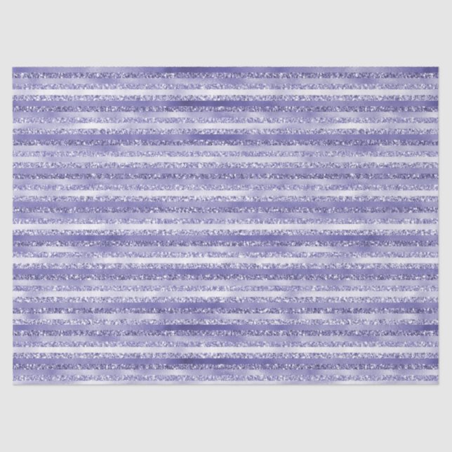 Papel De Seda Girly Purple Purpurina Glam Stripes (Anverso)