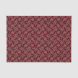 Papel De Seda Giro de espiral 3D geométrico gráfico rojo