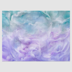 Papel De Seda Giro de nubes azul y púrpura