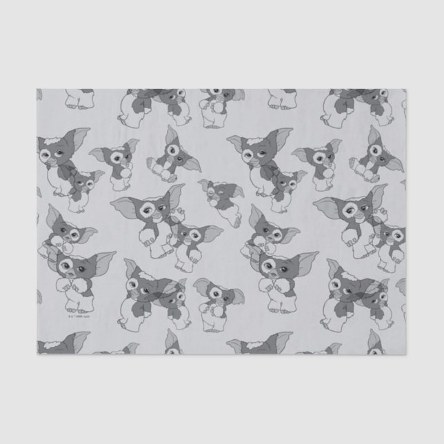 Papel De Seda Gizmo | Black & White Pattern (Anverso)
