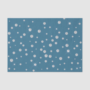 Papel De Seda Glam Blue Diamonds Bridal Shower