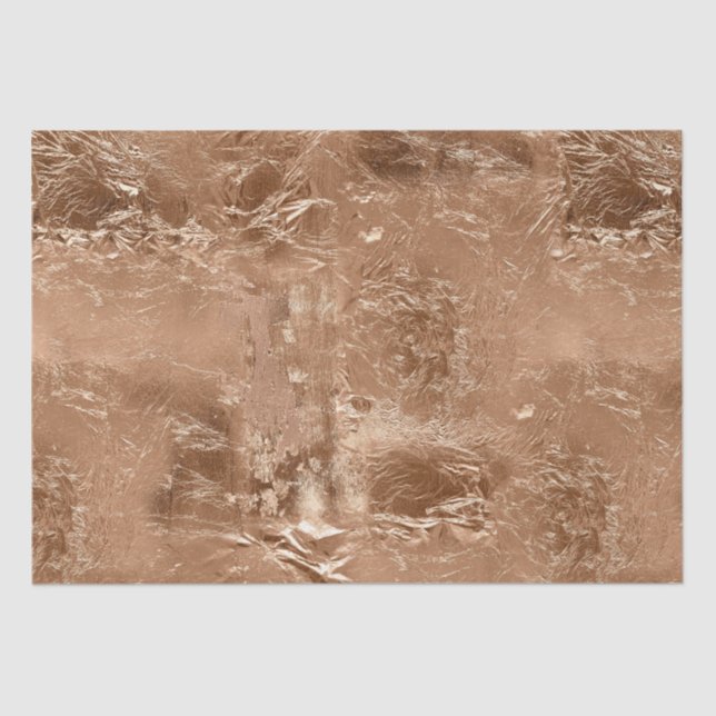 Papel De Seda Glam de oro Peach Rosa (Anverso)