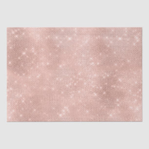 Papel De Seda Glam Girly Rubor Pink Sparkle