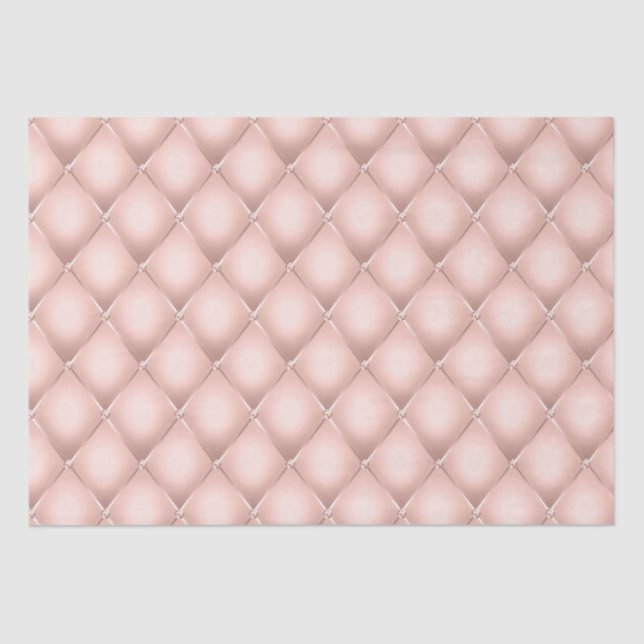 Papel De Seda Glam Girly Rubor Pink Sparkle Tufts (Anverso)