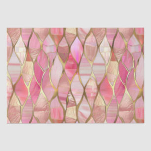 Papel De Seda Glam Gold Glitzy Pink