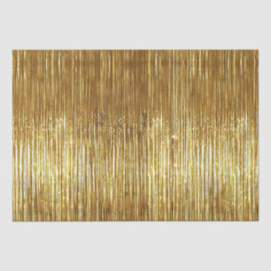Papel De Seda Glam Gold Glitzy Sparkle Stripes