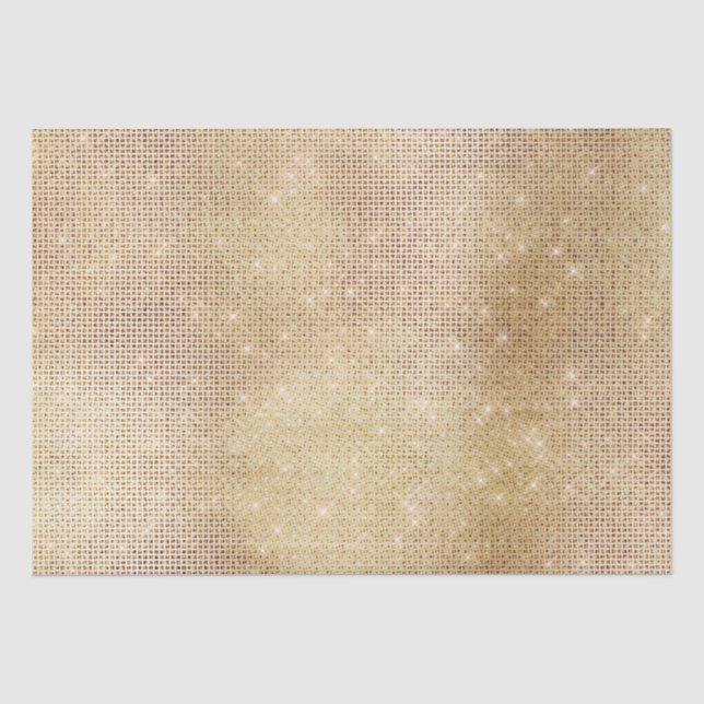 Papel De Seda Glam Gold Sparkle (Anverso)