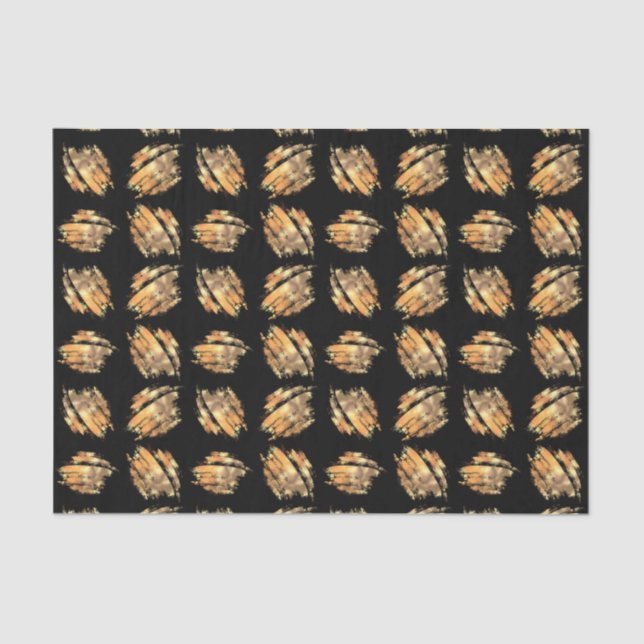 Papel De Seda Glam Moderno Negro Y Oro (Anverso)