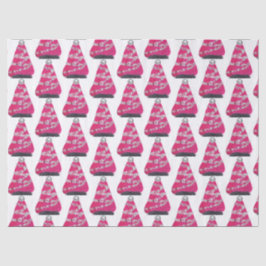 Papel De Seda Glam Pink Christmas Tree