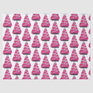 Papel De Seda Glam Pink Christmas Tree