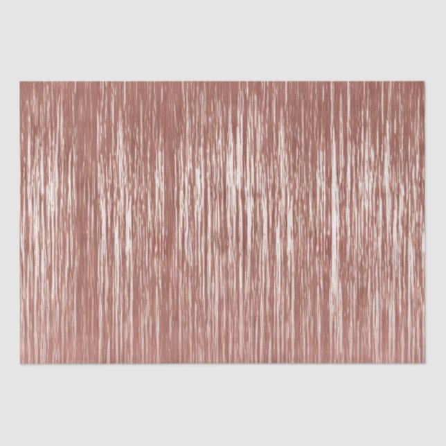 Papel De Seda Glam Rosa Gold Sparkle Stripes (Anverso)