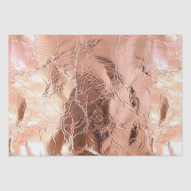 Papel De Seda Glam Rosa Relieve metalizado dorado (Anverso)