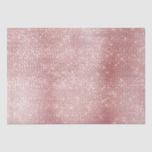Papel De Seda Glam Rubor Pink Glitzy Sparkle