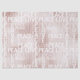 Papel De Seda Glam Rubor Pink Peace Love