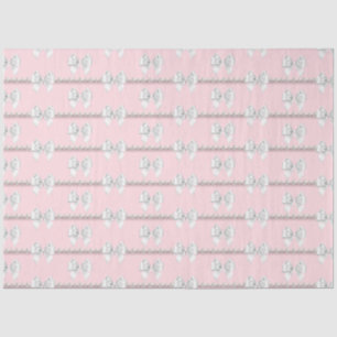 Papel De Seda Glam Rubor Pink Tiffany Pearls Tema 30 cumpleaños
