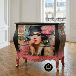 Papel De Seda Glamour de Flapper con Decoupage de Perlas