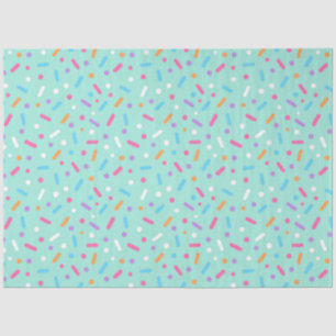 Papel De Seda Glaseado de menta y sprinkles para donas