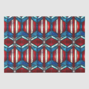 Papel De Seda Glass rojo patriótico azul blanco negro 4 de julio