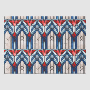 Papel De Seda Glass rojo patriótico azul blanco negro 4 de julio