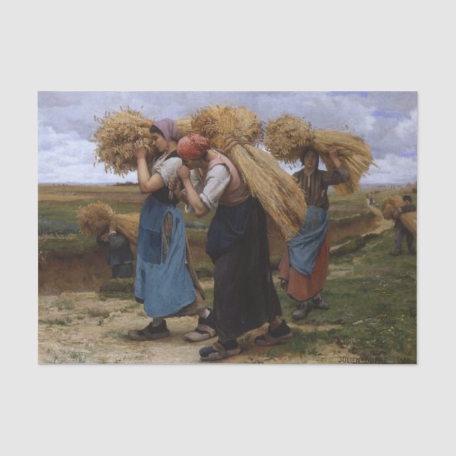 Papel De Seda Gleaners de Julien Dupre (Anverso)