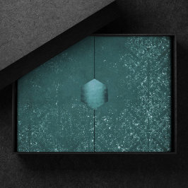 Papel De Seda Glimmery Verde azulada Grunge | Rich Dark Green Gl