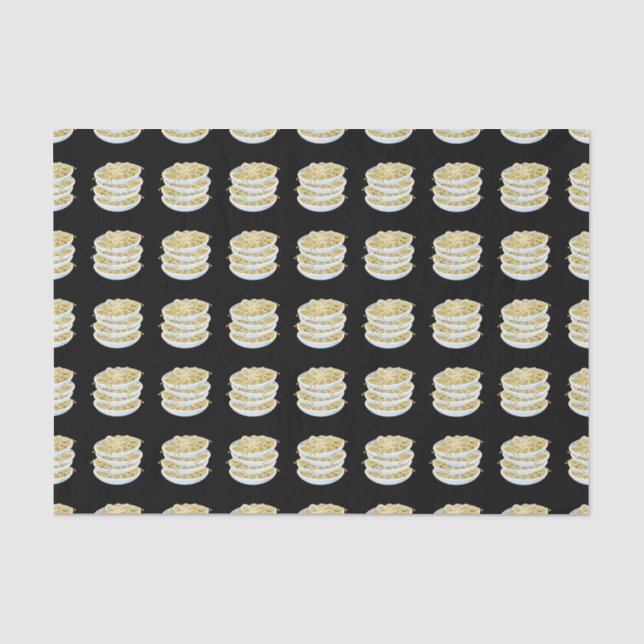 Papel De Seda Glitch Alimentos simples fideos (Anverso)