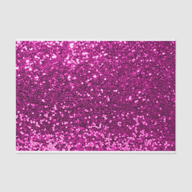 Papel De Seda Glitter Rosa Fucsia Brillante Cumpleaños 16 Cumple (Anverso)