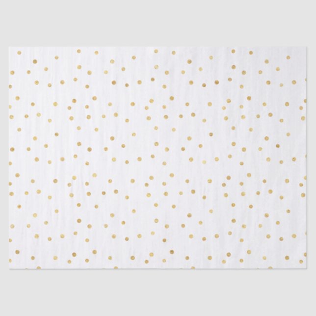 Papel De Seda Glitzy Gold Confetti (Anverso)