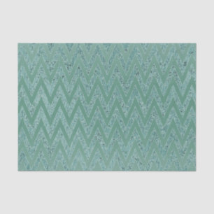Papel De Seda Glitzy Green Chevron Stripes Navidades