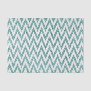 Papel De Seda Glitzy Green White Chevron Strips Navidades