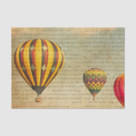 Papel De Seda Globo aerostático antiguo