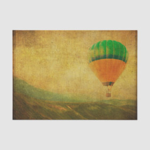 Papel De Seda Globo aerostático antiguo