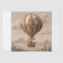 Papel De Seda Globo de aire caliente de Steampunk
